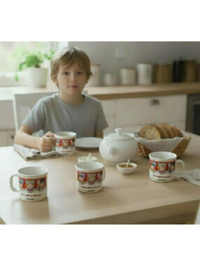 Vintage 1993 Campbell’s Soup Kids Mug Set of 4 Westwood M’m! M’m! Good!